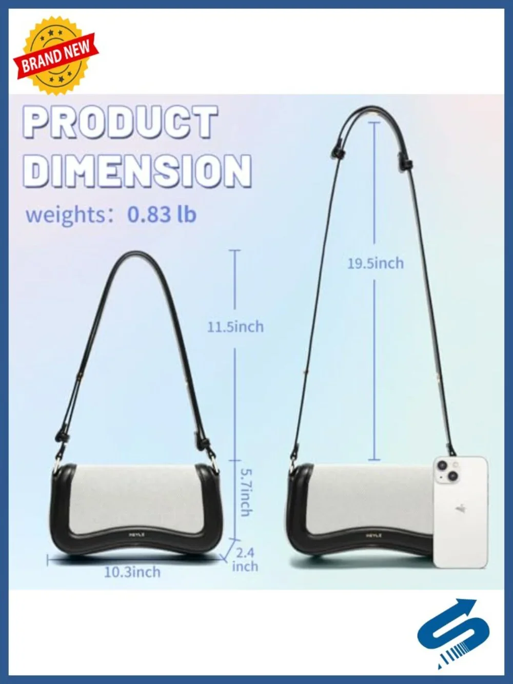 Waterproof Leather Crossbody Purse Small Hobo Bag Shoulder Handbag Clutch for